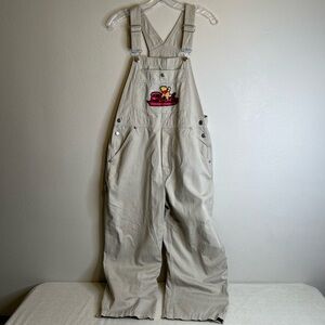 Vintage Disney‎ Plus Pooh 100 Acer Woods Overalls Cream Size M